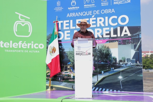 Teleférico, distribuidores y modernización de calles, la transformación que vive Morelia: Ramírez Bedolla 