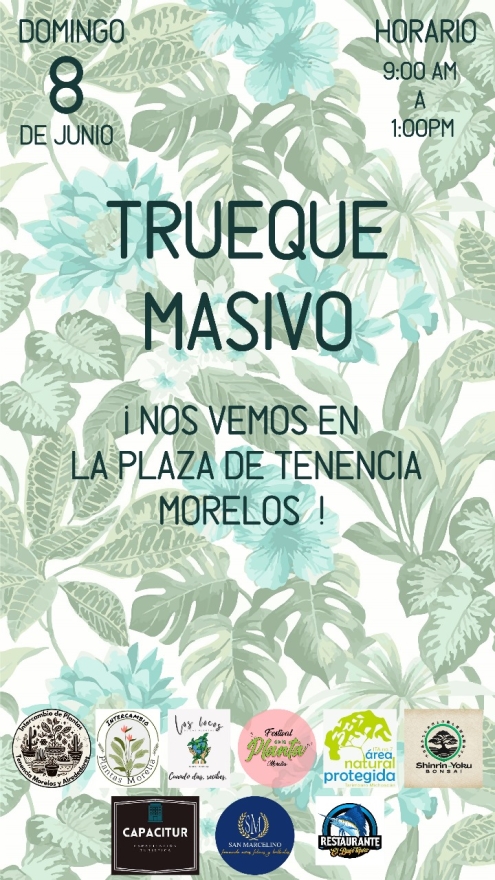 Todo listo para el Encuentro de Trueque Masivo en La Tenencia Morelos , invitación abierta  