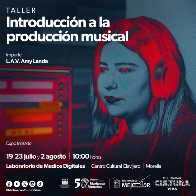 Aprende a producir música desde cero con este taller gratuito en el Clavijero 