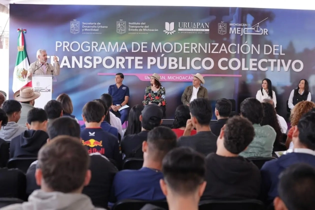 En Uruapan se consolida un sistema integral de movilidad y transporte: Ramírez  Bedolla 