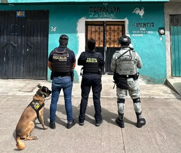 Tras catear tres inmuebles en Morelia, FGE asegura narcóticos y detiene a tres personas 