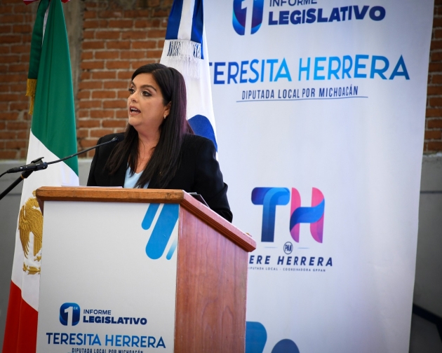 La Diputada del Acción Nacional Tere Herrera  Presenta su 1 er Informe Legislativo en Ciudad Hidalgo 