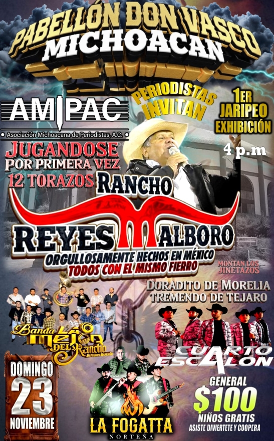 La Asociación Michoacana De Periodistas A.C. invita: a este Gran  Baile con Causa