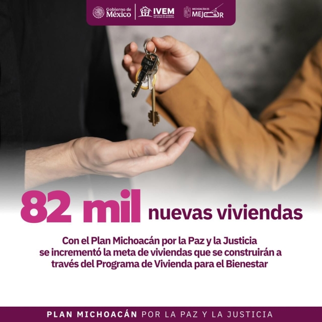 Con Plan Michoacán se construirán 82 mil nuevas viviendas: IVEM 
