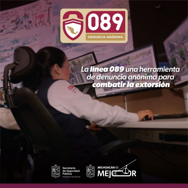 Línea 089, una herramienta de denuncia anónima para combatir la extorsión: SSP 