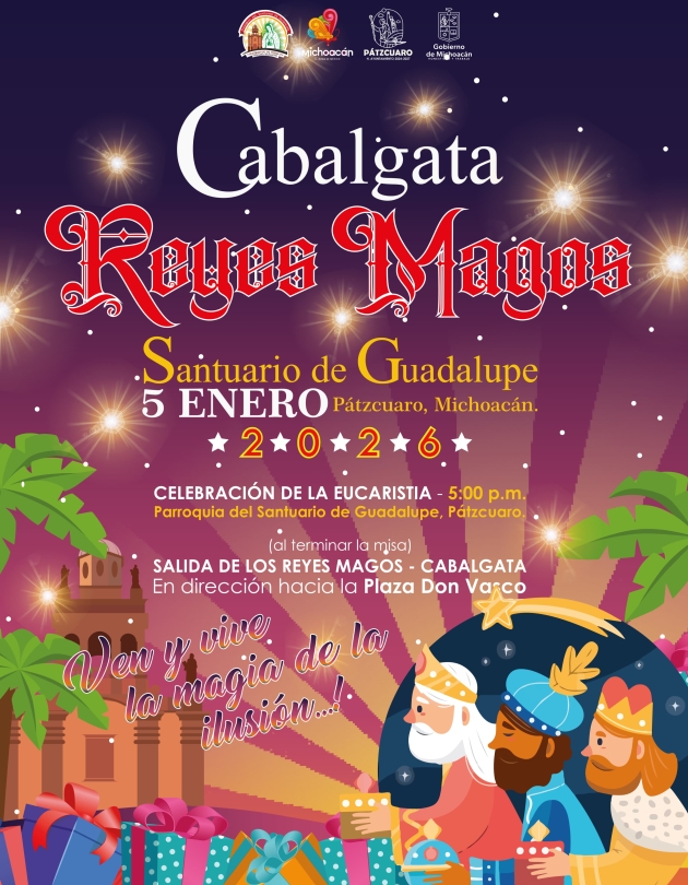 Julio Arreola invita a vivir la Cabalgata de Reyes Magos en Pátzcuaro este 5 de enero 
