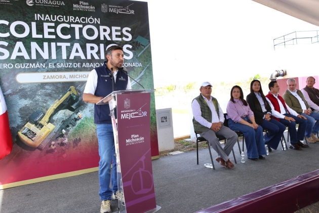 "Se  transforma el Valle de Zamora; inaugurando 3 colectores para sanear el 100 % del agua":