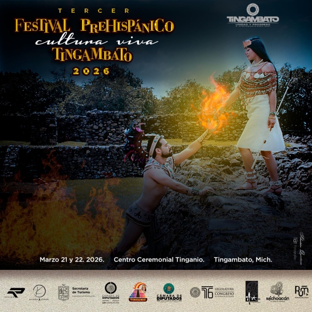 Vive el rescate de rituales ancestrales en el Festival Prehispánico de Tingambato: Sectur Michoacán  