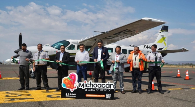 Michoacán despega con nueva ruta aérea AIFA-Morelia-Uruapan 