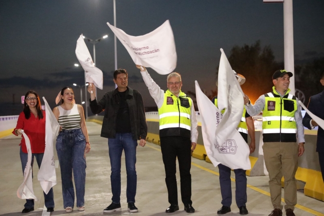 ¡Adiós al tráfico! Ramírez Bedolla abre carriles superiores del puente Independencia 