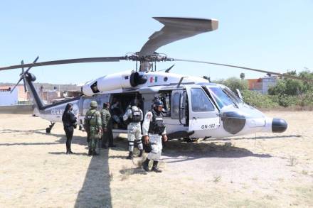 Se Realiza Vigilancia Aérea en Zinapécuaro por SSP, GN y Sedena, tras actos de Violencia en el Municipio  