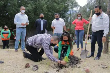 Humberto González participa en campaña de reforestación en Penjamillo