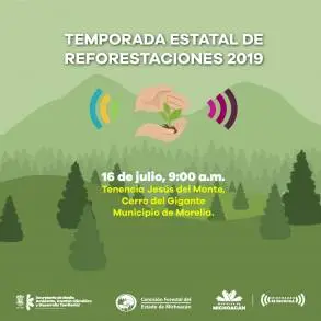 Más de 18 millones de árboles, meta de Campaña Estatal de Reforestación 2019