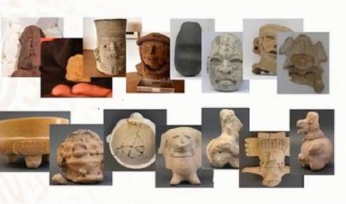Ciudadanos alemanes devuelven, de manera voluntaria, 34 piezas arqueológicas a México 
