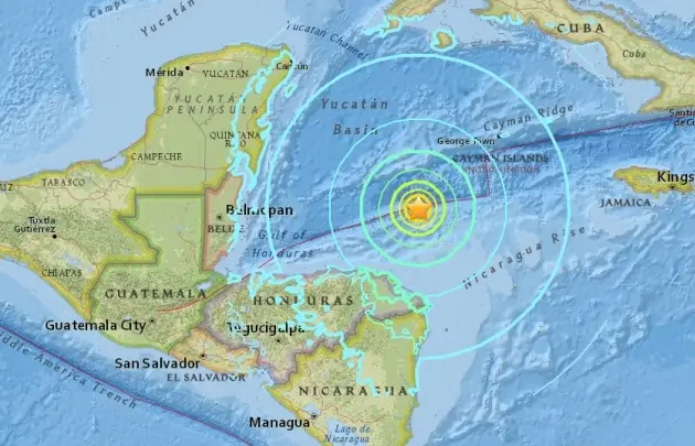 Desactivan  Alerta de Tsunami en el Caribe después del Terremoto 7.9 ER Registrado en la Zona