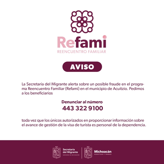 Alerta Semigrante posible fraude en programa Reencuentro Familiar 