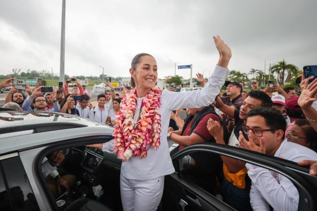 Veracruz recibe jubilosos a la Dra. Claudia Sheinbaum Presidenta Electa