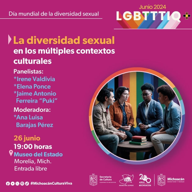 Continúan actividades culturales para celebrar el mes del orgullo LGBTTTIQ+ 