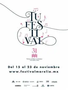 El Festival de Música de Morelia Miguel Bernal Jiménez  Edición  31 Devela Su Imágen 2019  para Beneplásito de su Audiencia 