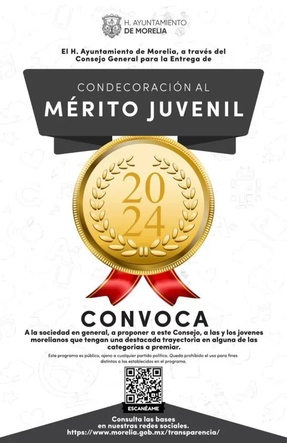 Aún abierta la Convocatoria al Mérito Juvenil 2024 