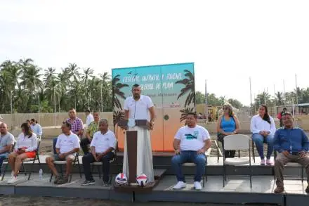 Inaugura Cecufid Festival Infantil y Juvenil de Voleibol de Playa en Lázaro Cárdenas 