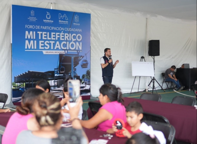 Opinión ciudadana, esencial para la creación de espacios en las estaciones del Teleférico de Uruapan 