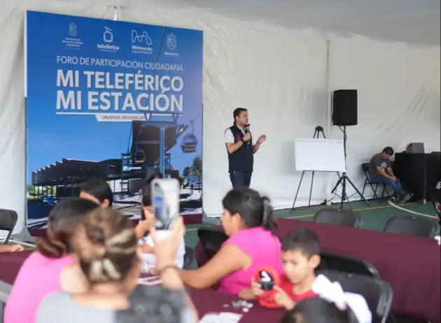 Opinión ciudadana, esencial para la creación de espacios en las estaciones del Teleférico de Uruapan 