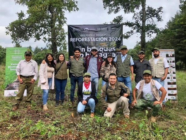 Inicia en Quiroga plantación de 18 mil árboles para la conservación del lago de Pátzcuaro 