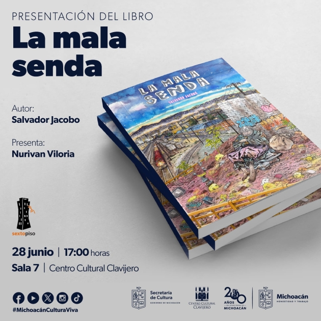 Salvador Jacobo presentará su libro de comics La mala senda, en el Clavijero 