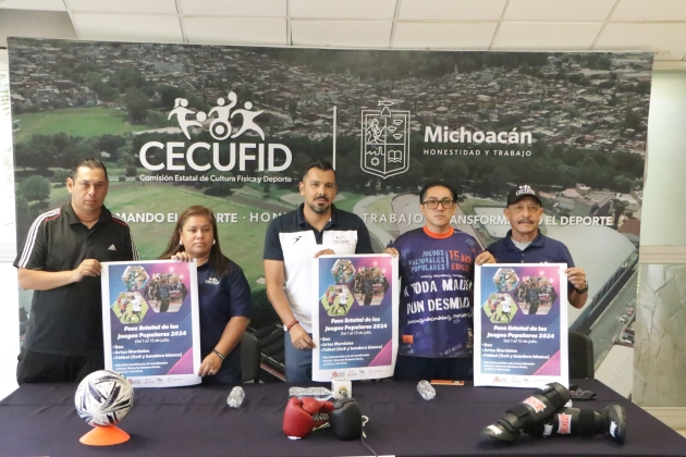 Alista Michoacán proceso estatal rumbo a Juegos Nacionales Populares 2024 