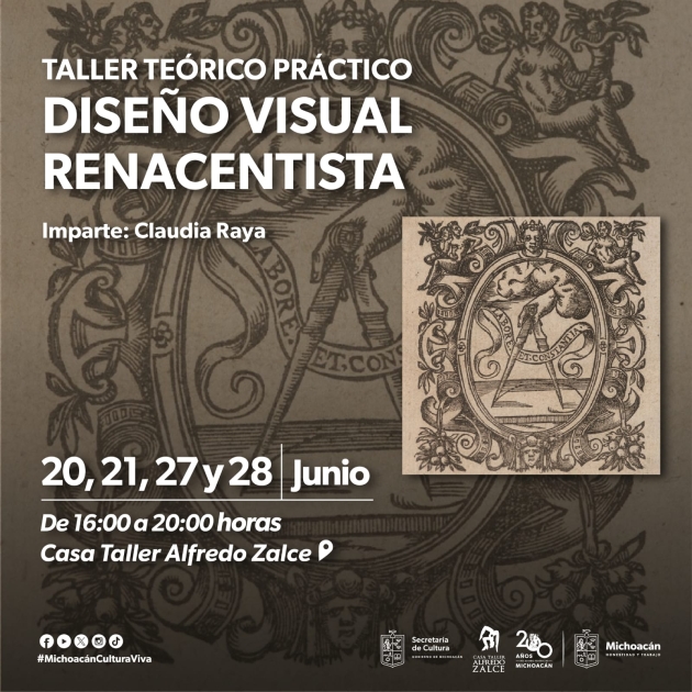 ¿Te gustan las artes visuales y el diseño renacentista? Inscríbete a este taller gratuito de la Secum