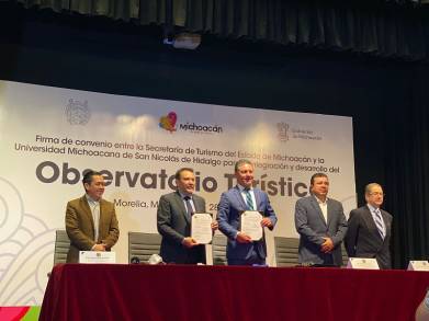 Crean el Observatorio Turístico UMSHN y SECTUR  