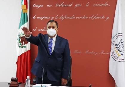 El Magistrado Rafael Rosales Coria toma protesta como Presidente del Tribunal de Justicia Administrativa del Estado de Michoacán 