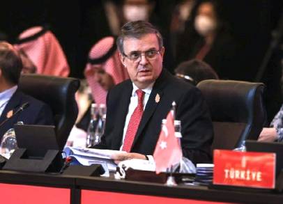 El Canciller Marcelo Ebrard pide al G20 una Solución Pacífica a la Guerra en Ucrania a fin de frenar la Inflación y prevenir la Hambruna en el Mundo 