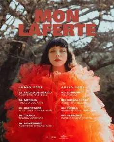Se acerca el concierto de la Chilena Mon Laferte en el Palacio del Arte de Morelia, asegura tus localidades 