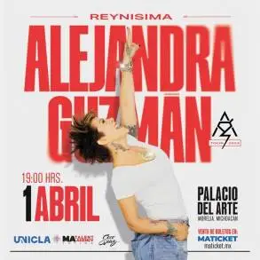 La Reina de Corazones Alejandra Guzmán Concertará en Morelia a través de UNICLA Morelia 2023 