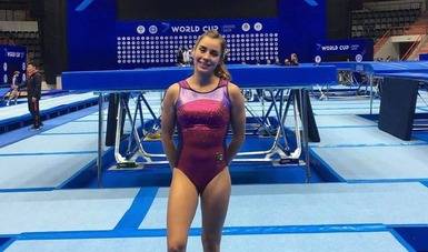 Gimnasta de trampolín Dafne Navarro, enfocada en su preparación rumbo a la Copa del Mundo de Italia