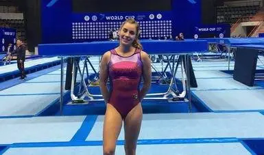 Gimnasta de trampolín Dafne Navarro, enfocada en su preparación rumbo a la Copa del Mundo de Italia