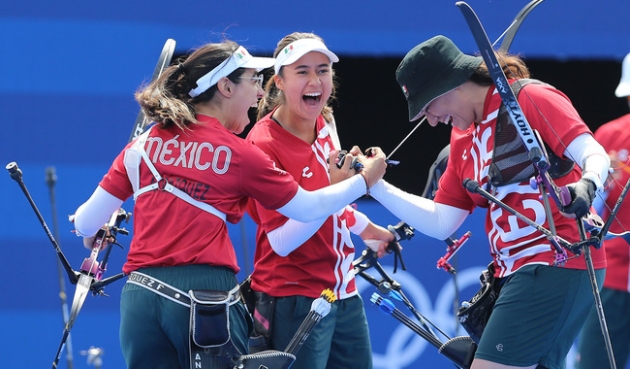 México obtiene su primera medalla olímpica por equipos femeniles de tiro con arco 