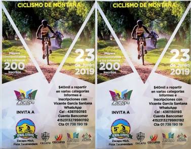 5Âº Serial Estatal de Ciclismo de Montaña En Zacapu Michoacán